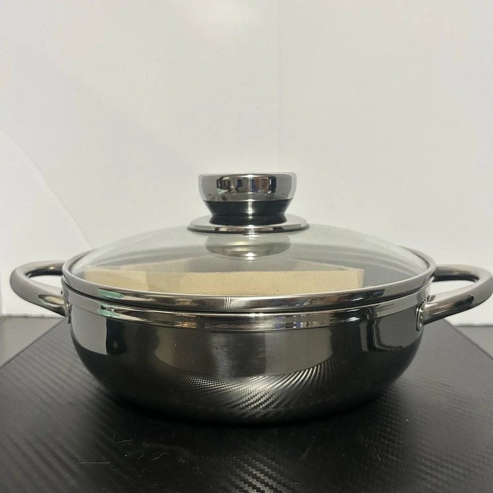 Ultrex 2/3 Quart Sauce Pan With Lid 18/10 Stainless Steel Non Stick Pan NEW - Picture 2 of 6